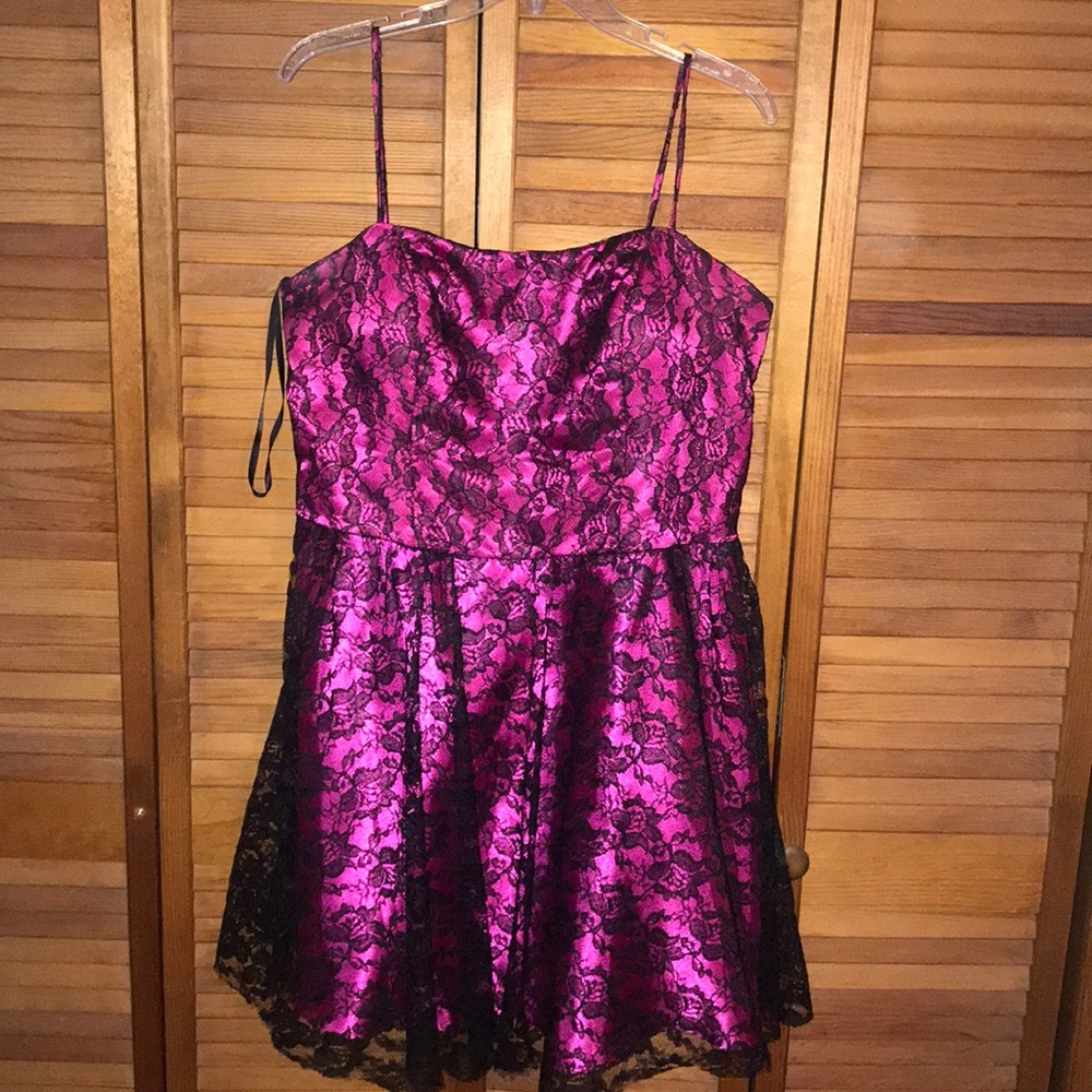Deb hot pink homecoming dress